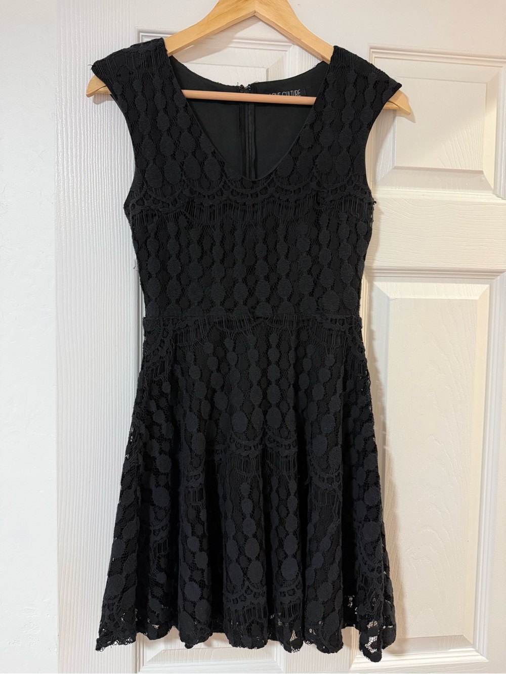 Love Culture Black Lace Mini Dress